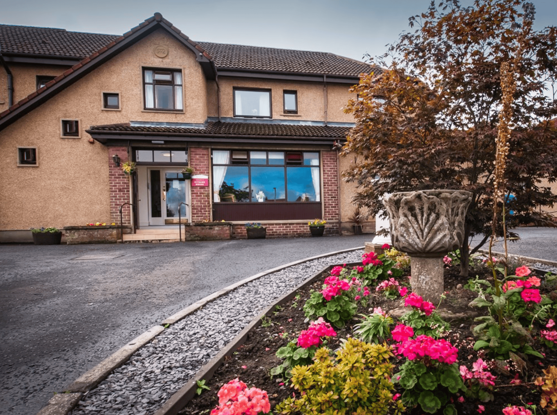 Exterior of Ivybank House Care Home in Falkirk, Scotland 