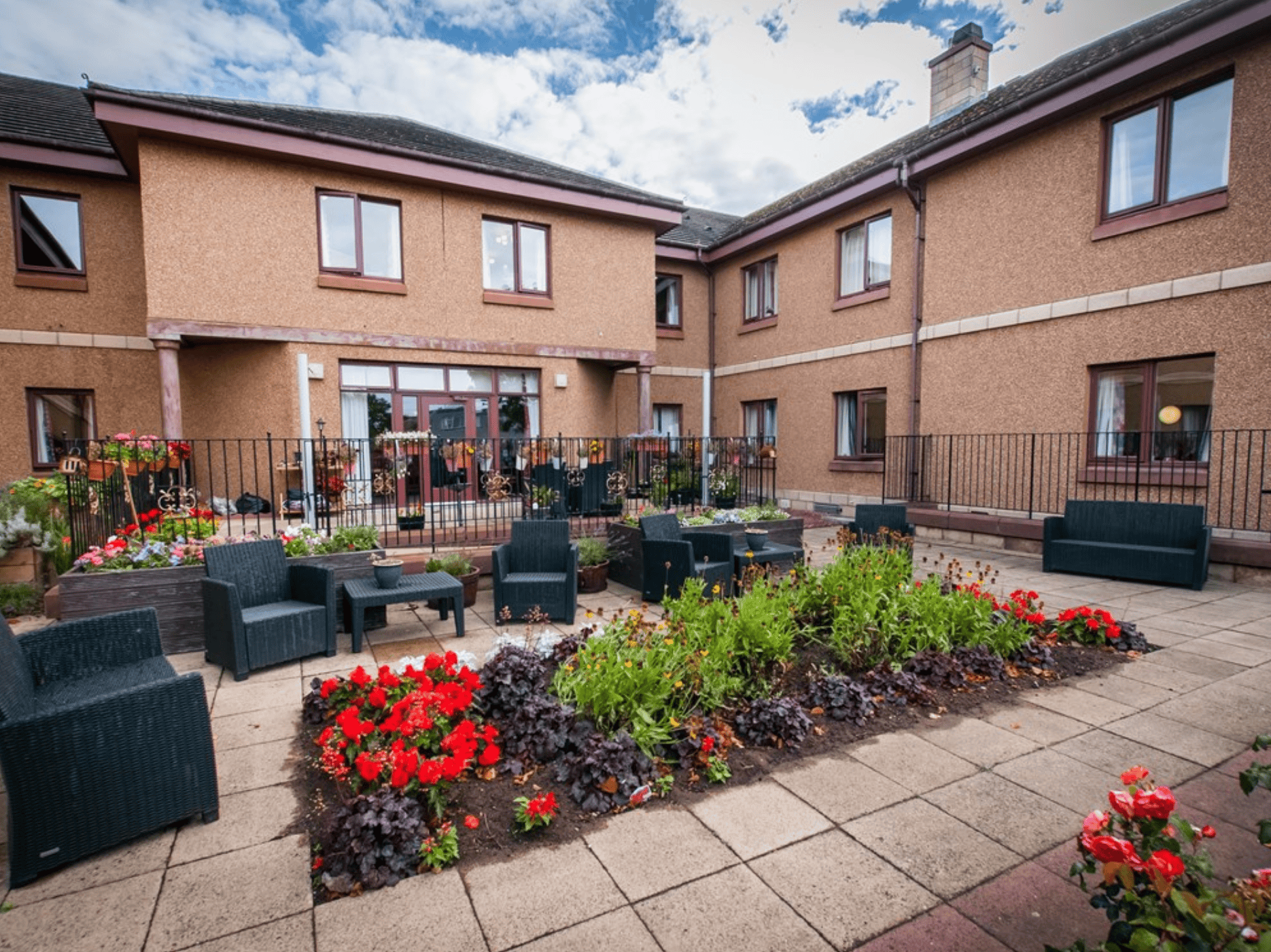 Garden at Leven Beach Care Home in Leven, Fife