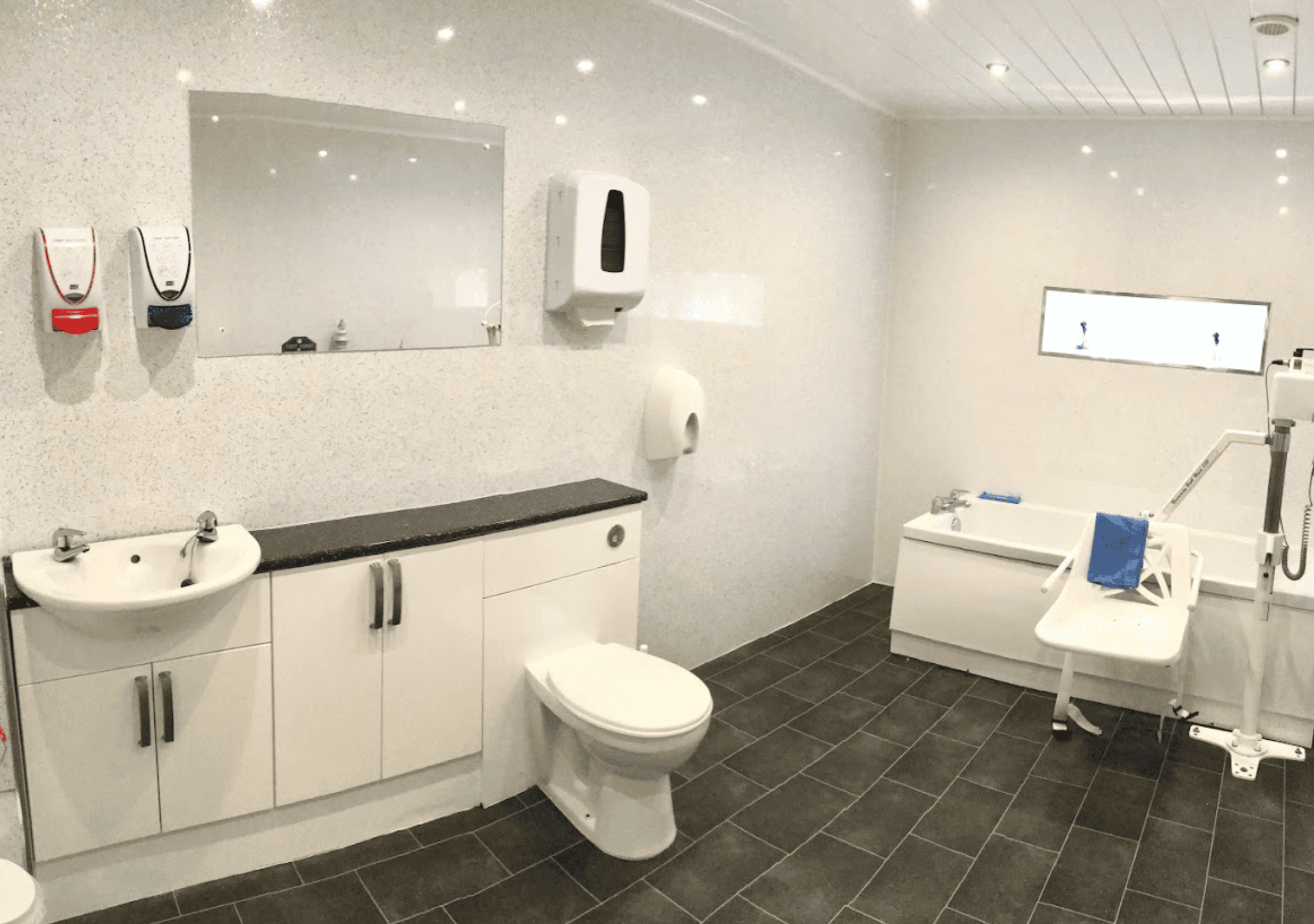 Bathroom of Burnfoot care home in Ayr, Scotland