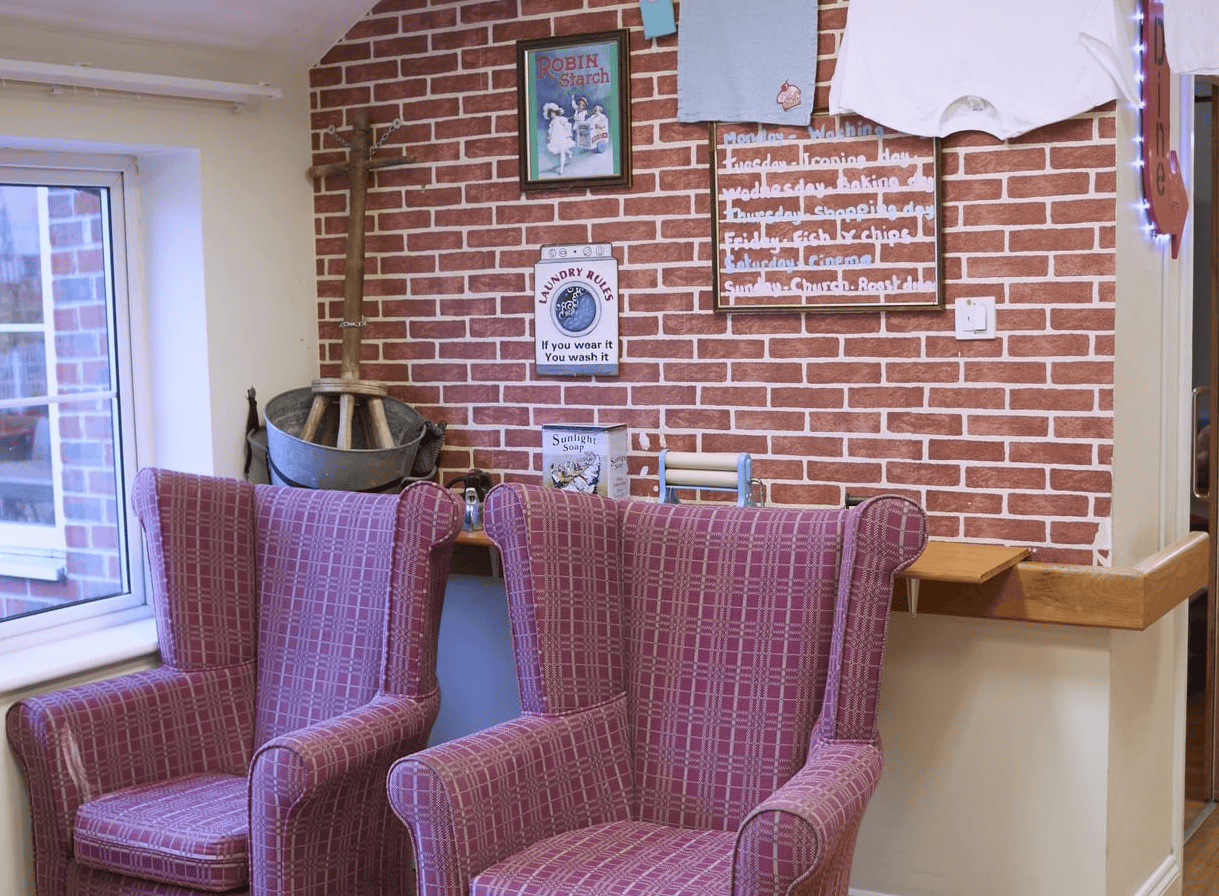 Lounge of Mellish House in Sudbury, Suffolk