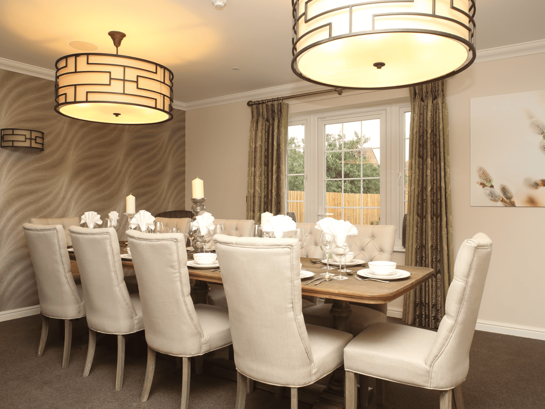 Private dining of  Ryefield Court care home in Harrow, London