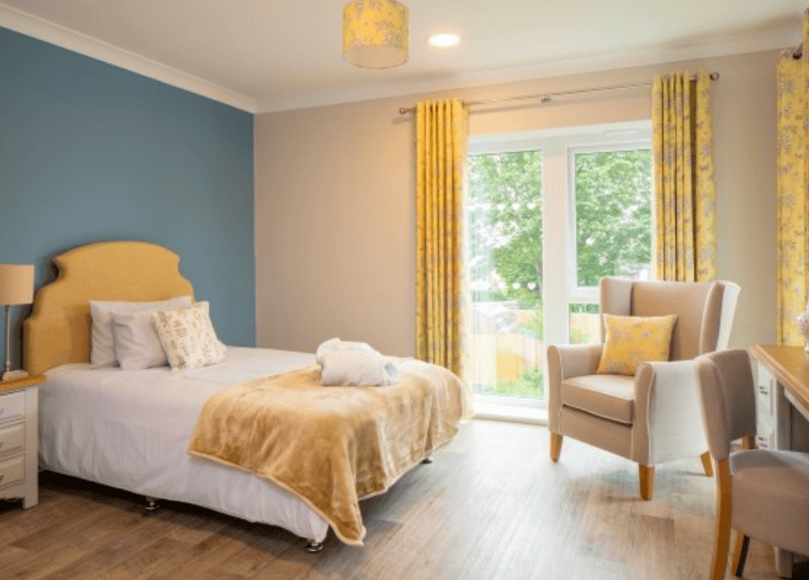 Bedroom of Humberston House in Grimsby, Lincolnshire