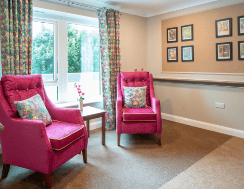Lounge of Humberston House in Grimsby, Lincolnshire