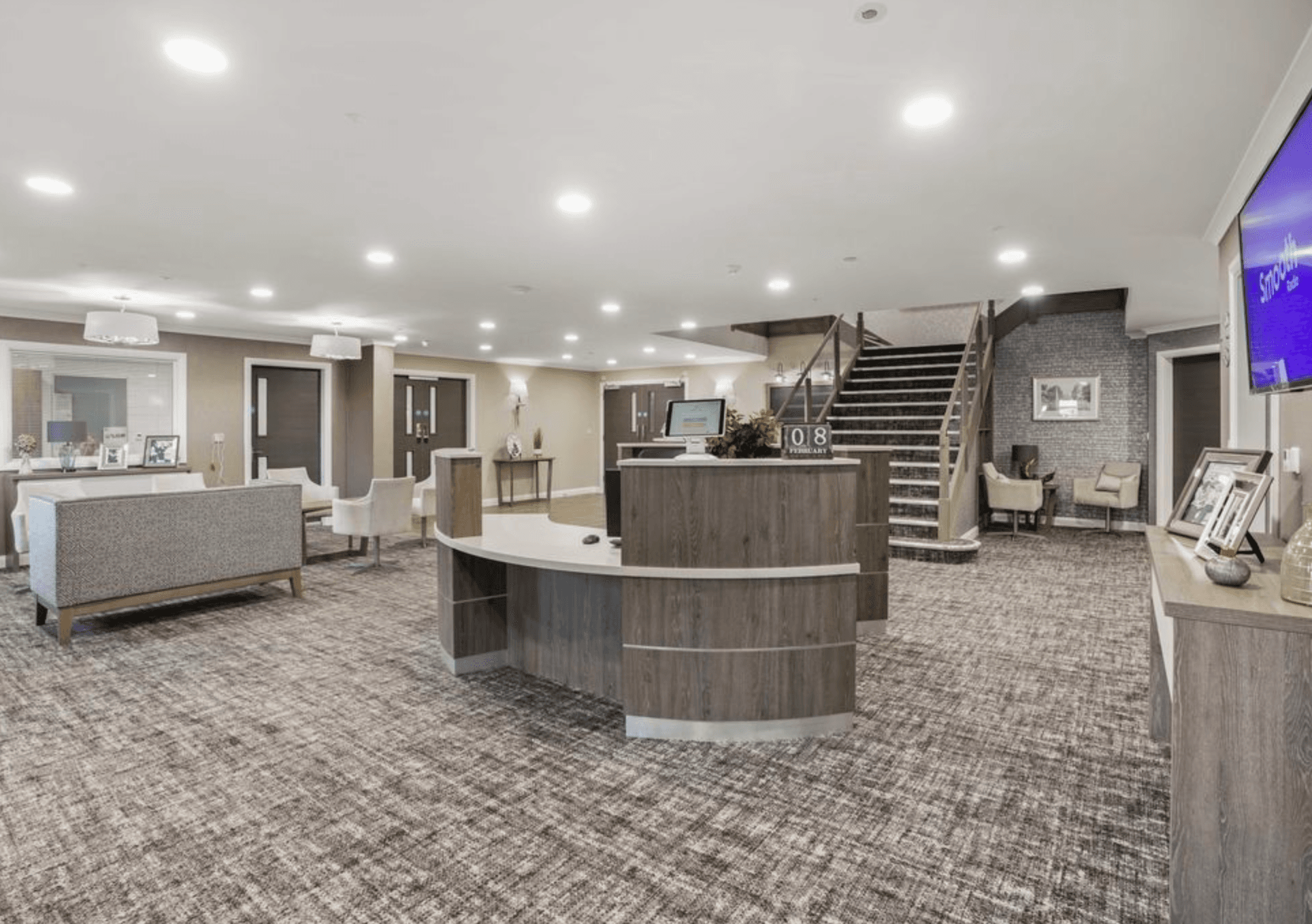 Reception of Montagu Hall in Mexborough, South Yorkshire 