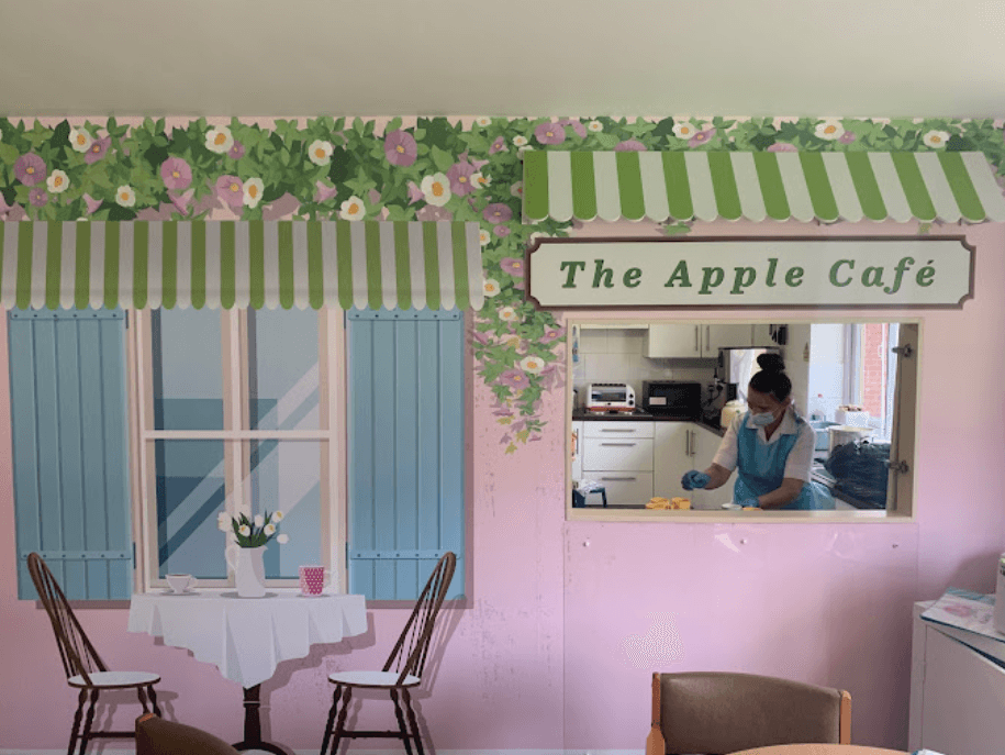 Cafe of Woodheath care home in Upton, Wirral