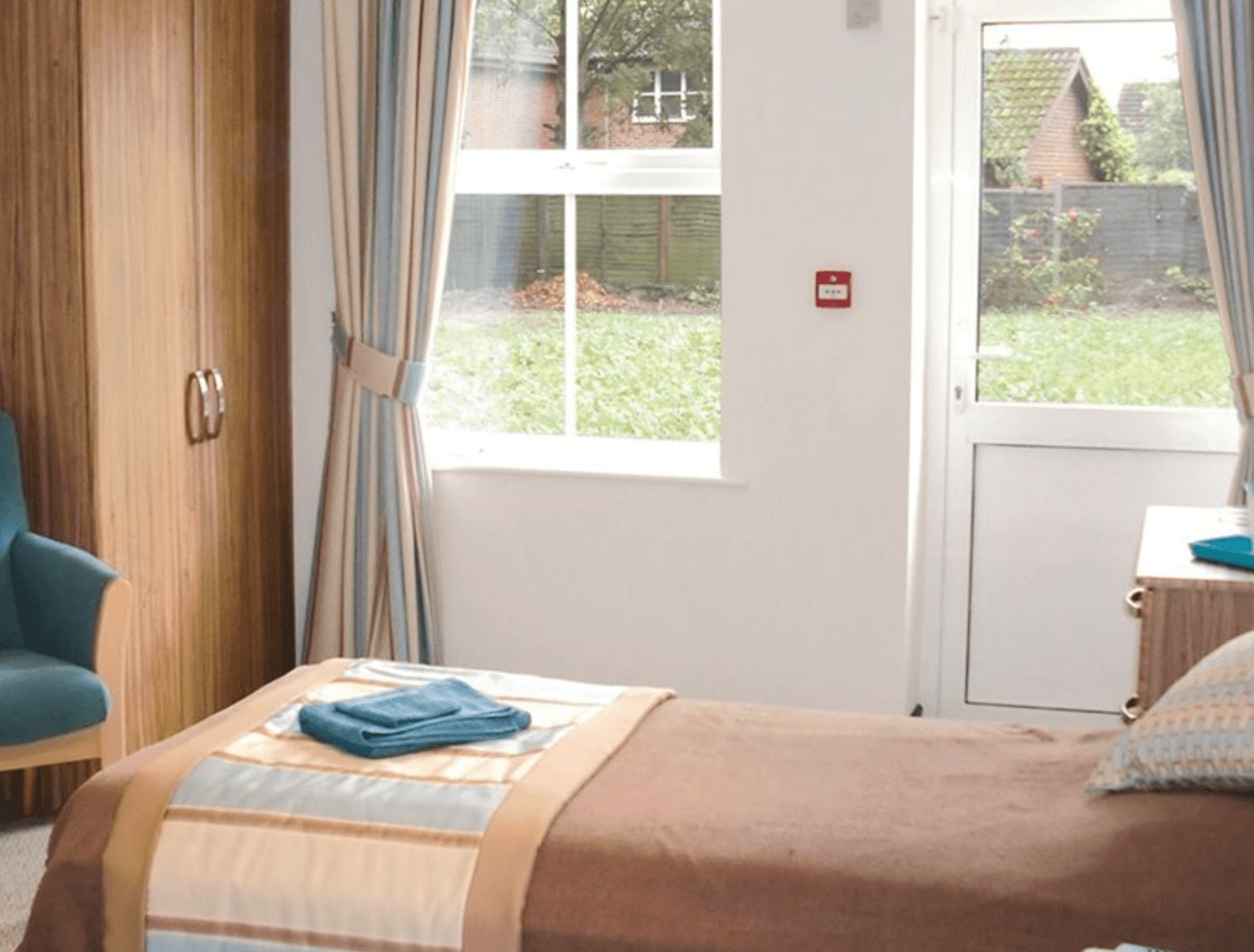 Bedroom of Bagshot Park Rehabilitation in Bagshot, Surrey
