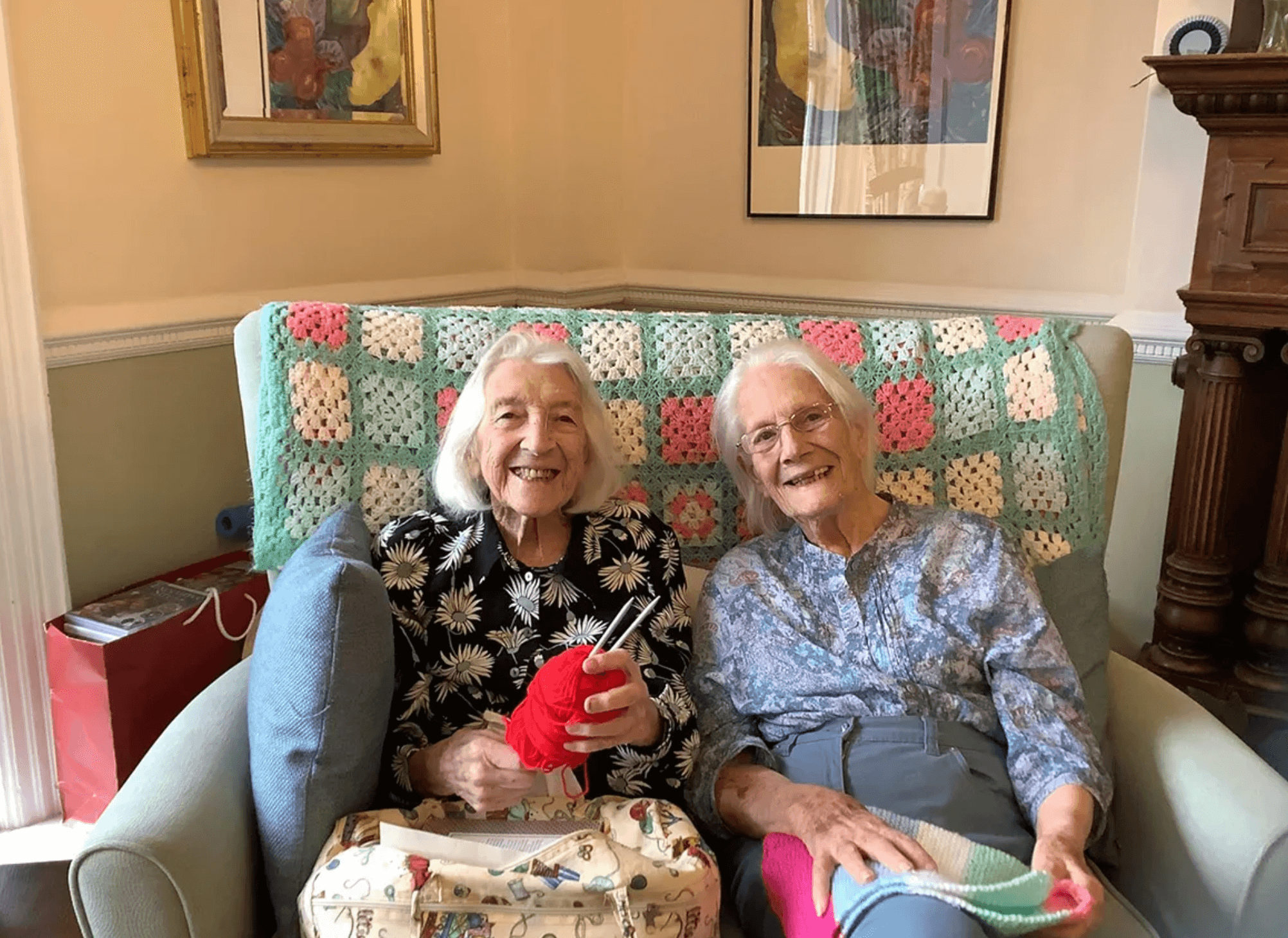 Residents of Huntington House in Surrey
