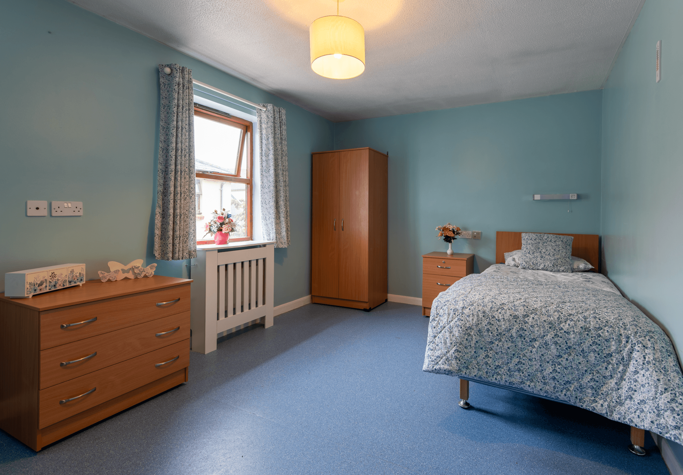Bedroom of BRidge House in Ebbw Vale, Blaenau Gwent