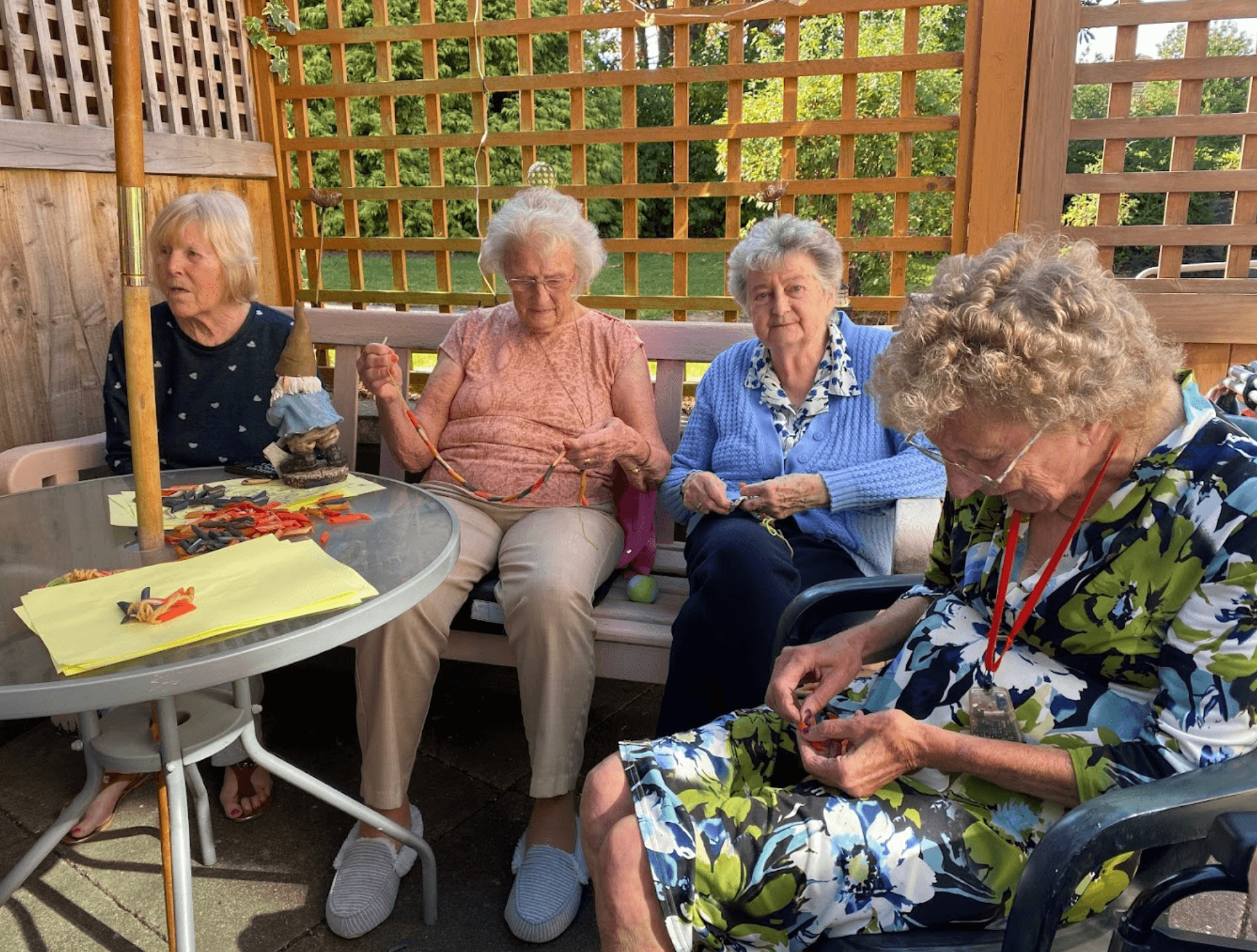 Residents of Cooper House care home in Leicester