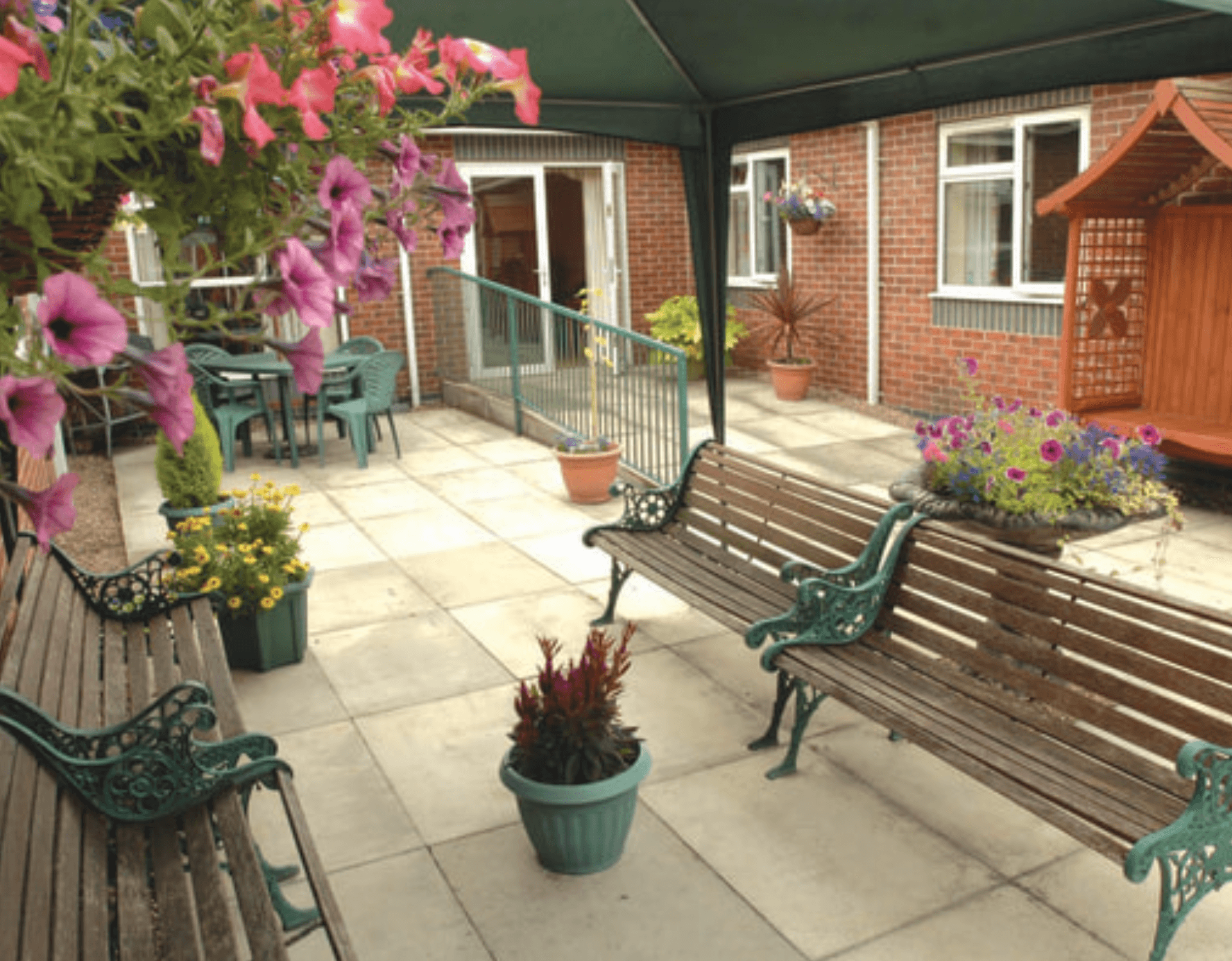 Garden of Moorgate Hollow care home in Rotherham