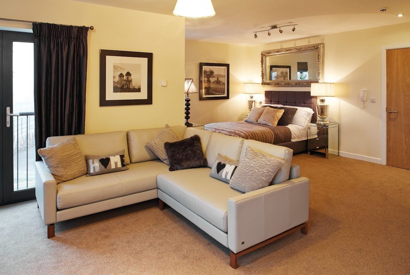 Bedroom of Seacroft Grange care home in Leeds, Yorkshire