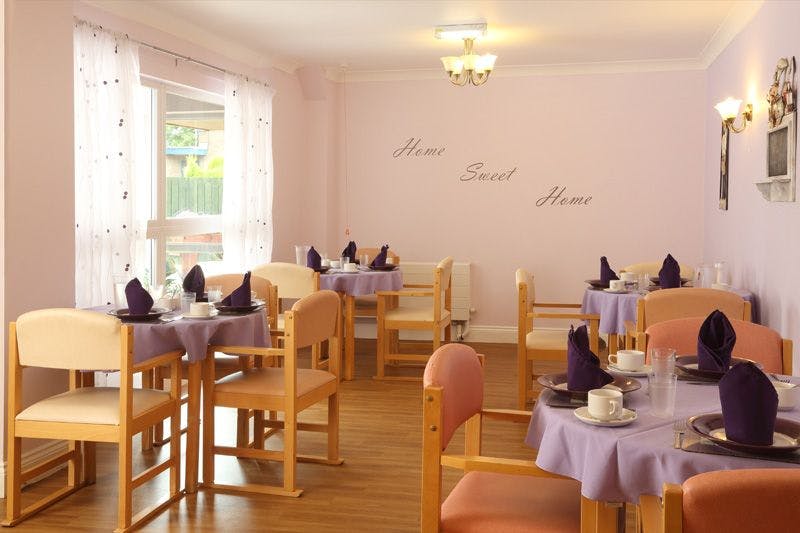 Dining Room of Stanley Park Care Home in Stanley, County Durham
