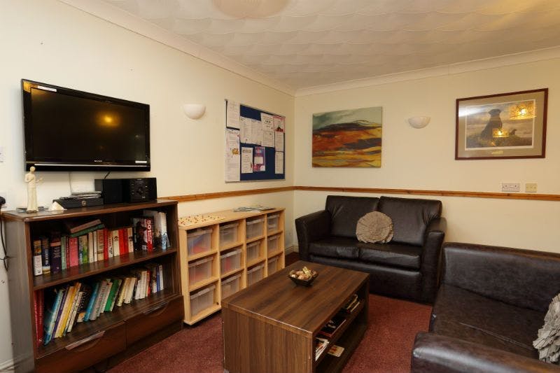 Communal Lounge of Station House Care Home in Crewe, Cheshire East