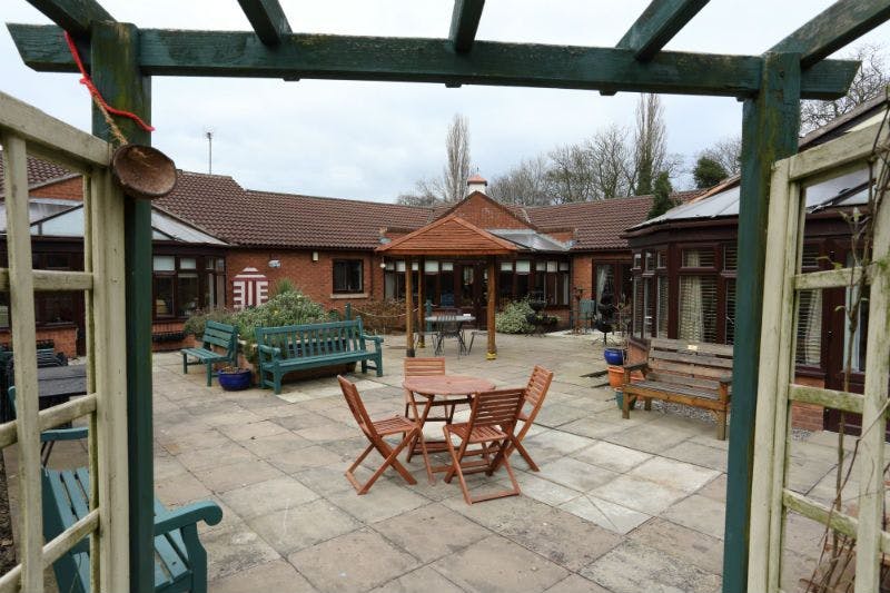 Garden of Station House Care Home in Crewe, Cheshire East