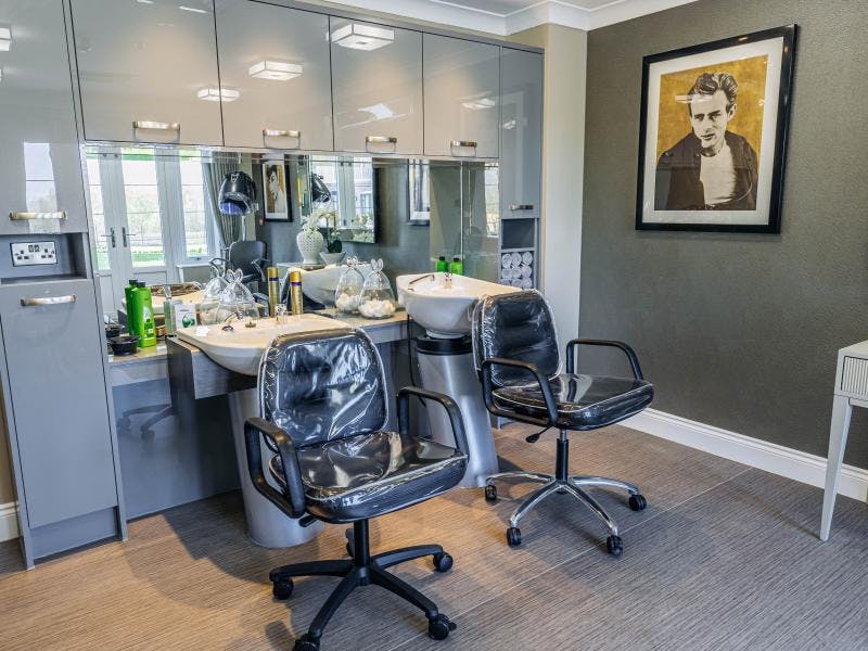 Salon at Sycamore Grove Care Home in Eastbourne, East Sussex