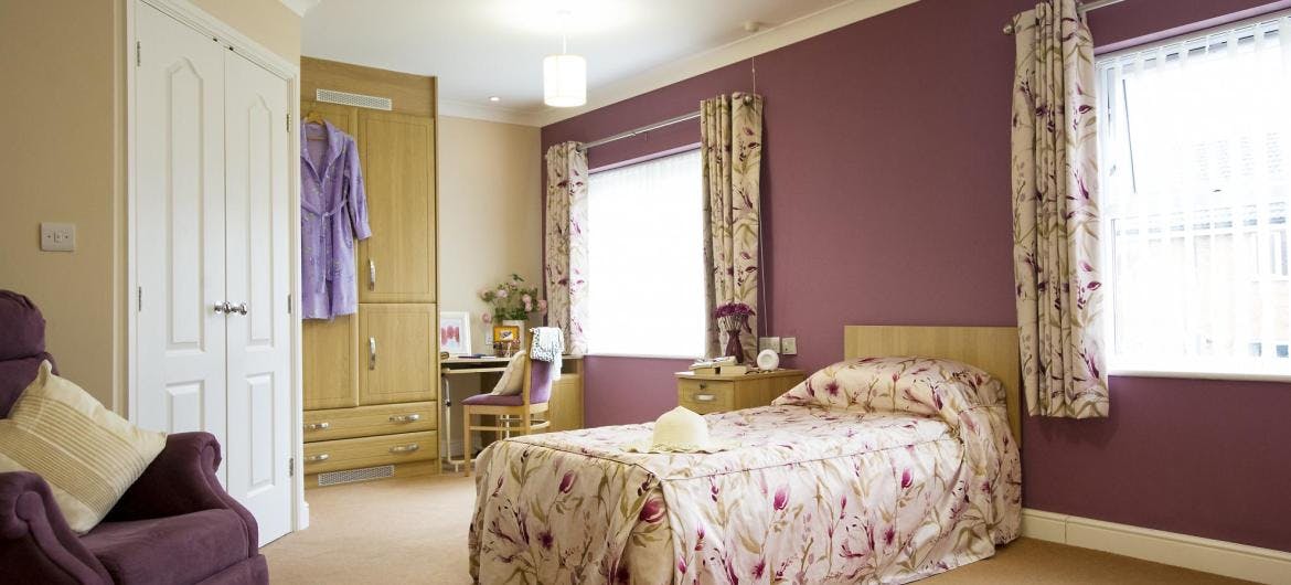 Bedroom at The Beeches Residential Care Home, Northfield, Birmingham