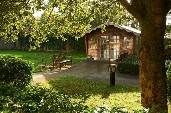 Garden of The Burroughs Care Home in West Drayton, Hillingdon