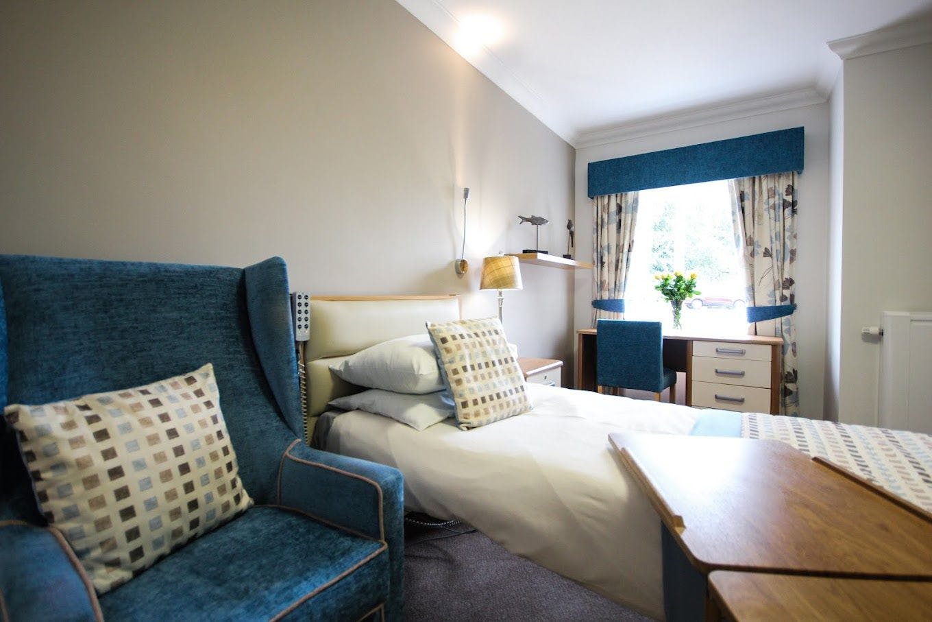 Bedroom of The Moors care home in Ripon, Yorkshire