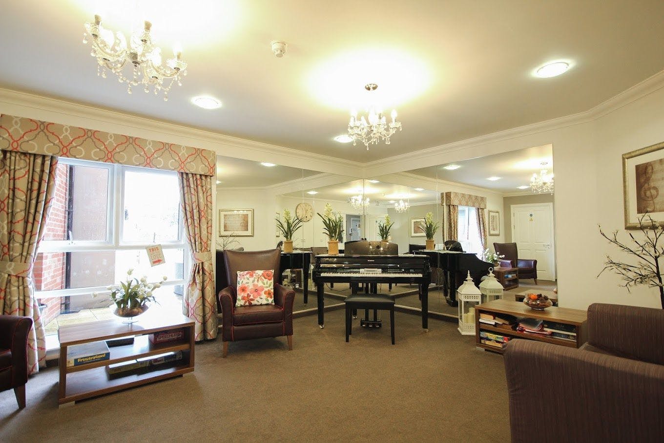 Lounge of The Moors care home in Ripon, Yorkshire