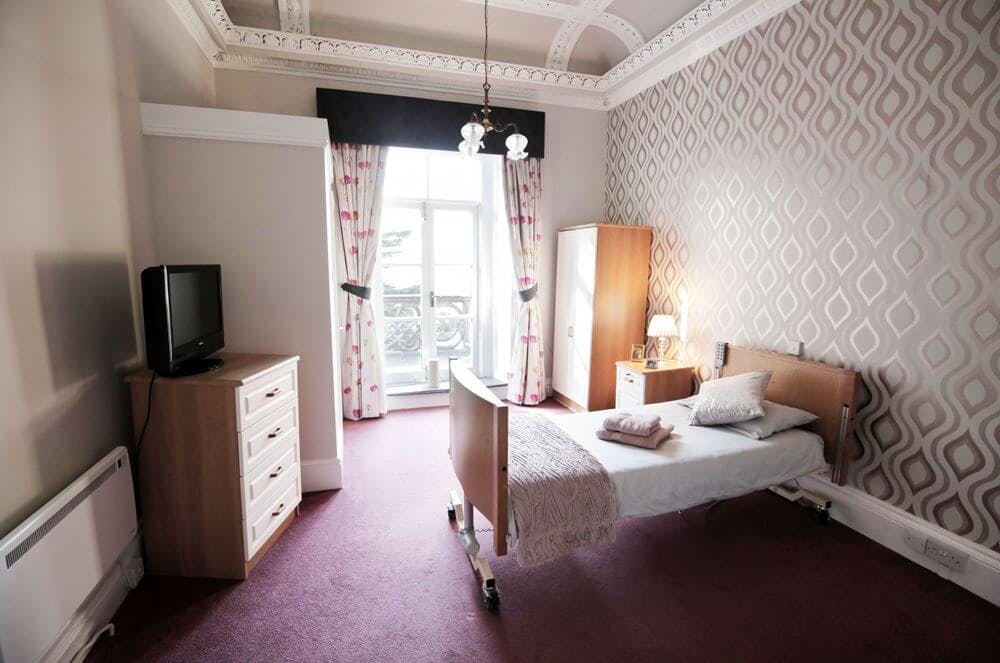 Bedroom of The Terrace care home in Richmond, London