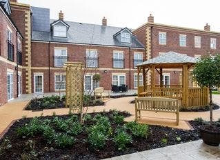 Garden at Upton Dene Residential & Nursing, Chester, Cheshire