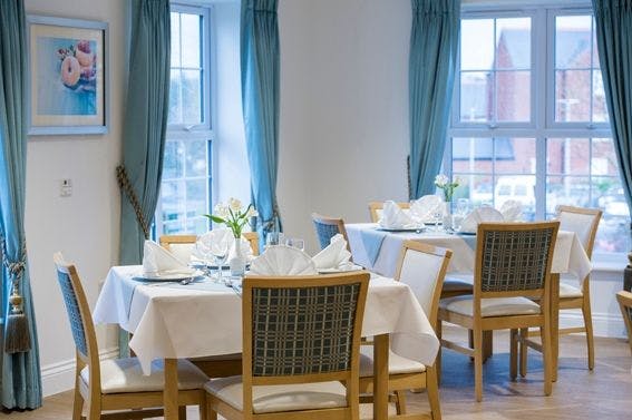 Dining Area at Upton Dene Residential & Nursing, Chester, Cheshire