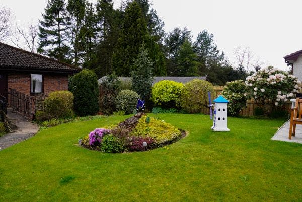 Garden at Westwood House, East Kilbride, Lanarkshire
