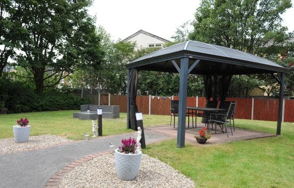 Garden at Willow Gardens Residential & Nursing Home, Bootle, Merseyside
