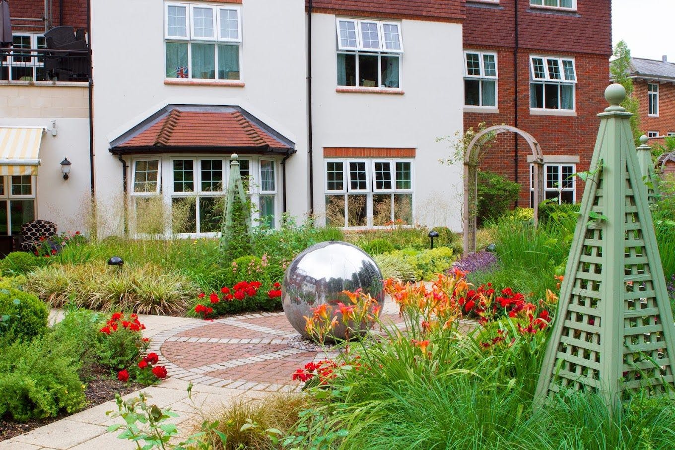 Garden of Signature at Winchester Care Home in Winchester. Hampshire