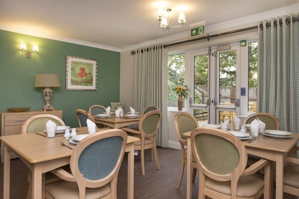 Dining Area of Woodland Hall Care Home in Stanmore, Harrow