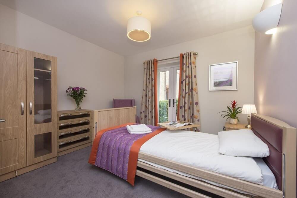 Bedroom of Woodland Hall Care Home in Stanmore, Harrow
