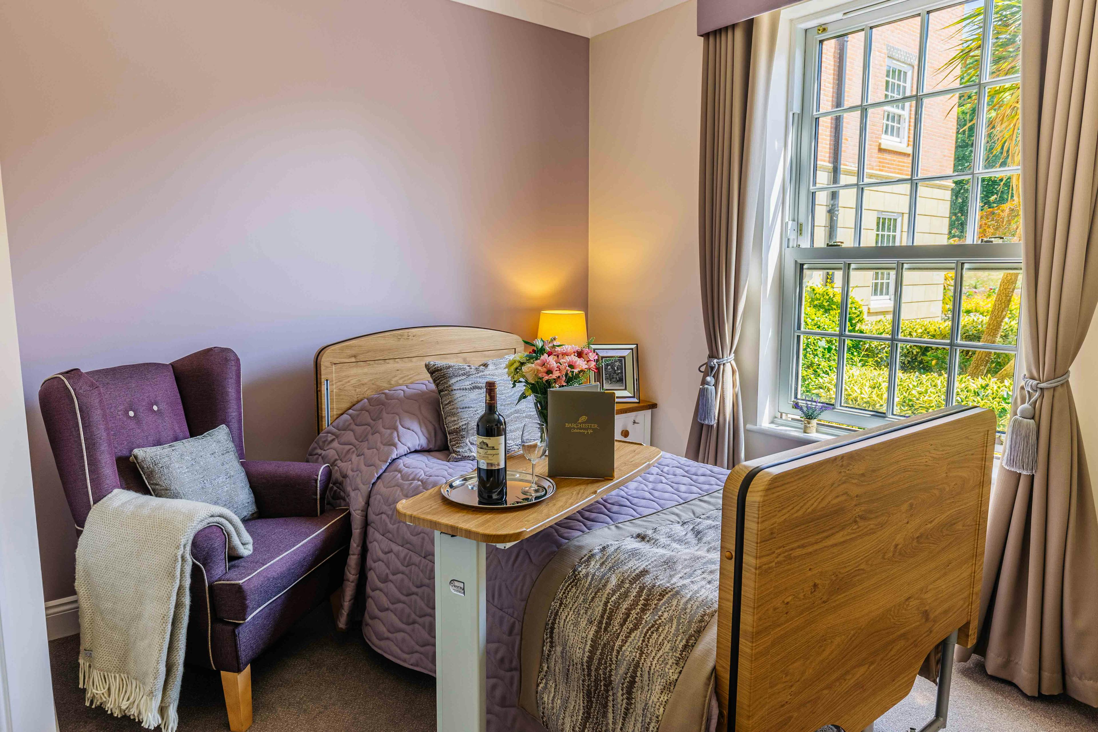 Bedroom at Worplesdon View Care Home in Guildford, Surrey