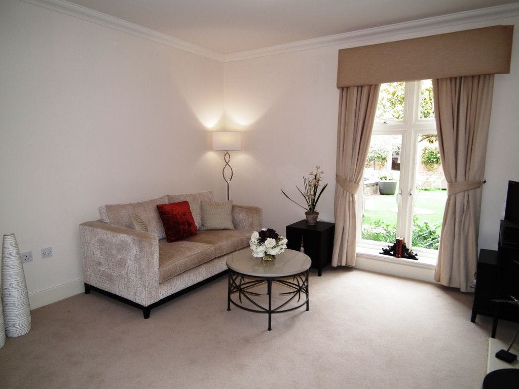 Communal Lounge at Letcombe Regis Retirement Apartment in Vale of White House, Oxfordshire