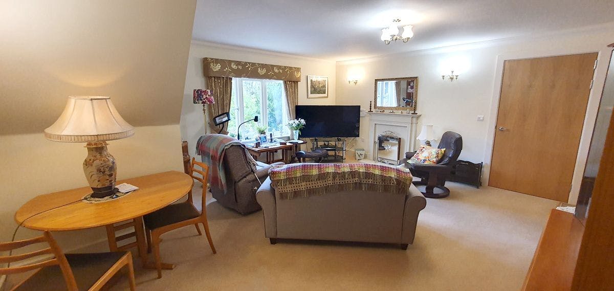 Communal Lounge at Letcombe Regis Retirement Apartment in Vale of White House, Oxfordshire