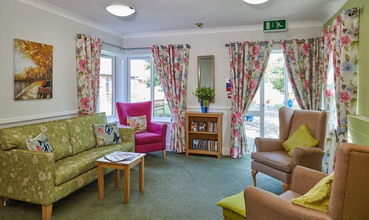 Communal Lounge of Newlands Care Home in Workington, Cumbria