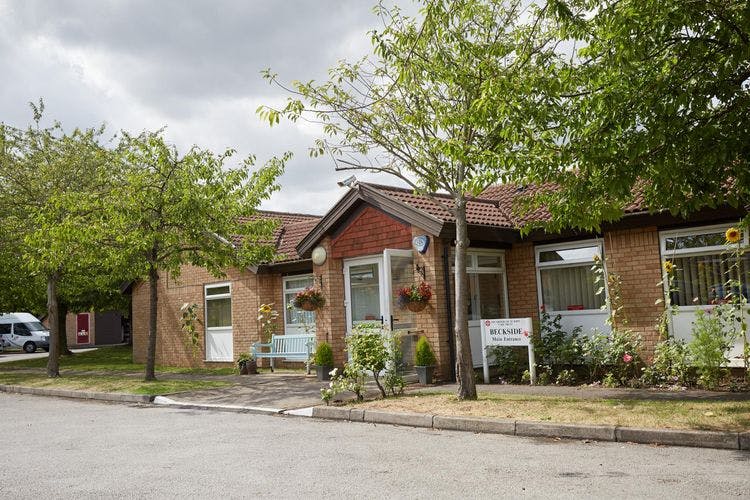 Exterior of Beckside Care Home in North Hykeham, Lincolnshire
