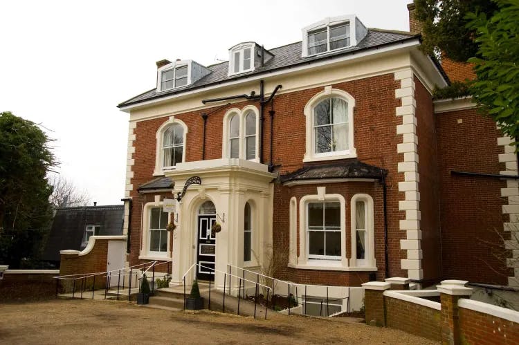 Exterior of Claydon House Care Home in Lewes, East Sussex