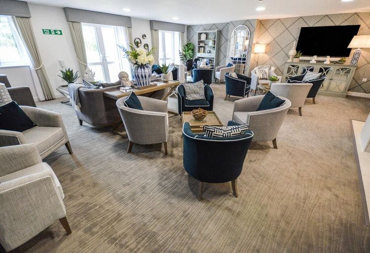 Communal Lounge at Brigg Court Retirement Development in Filey, Scarborough