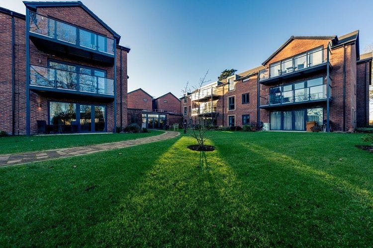 Garden at Stapleton Court Retirement Development in East Riding of Yorkshire, Yorkshire and the Humber