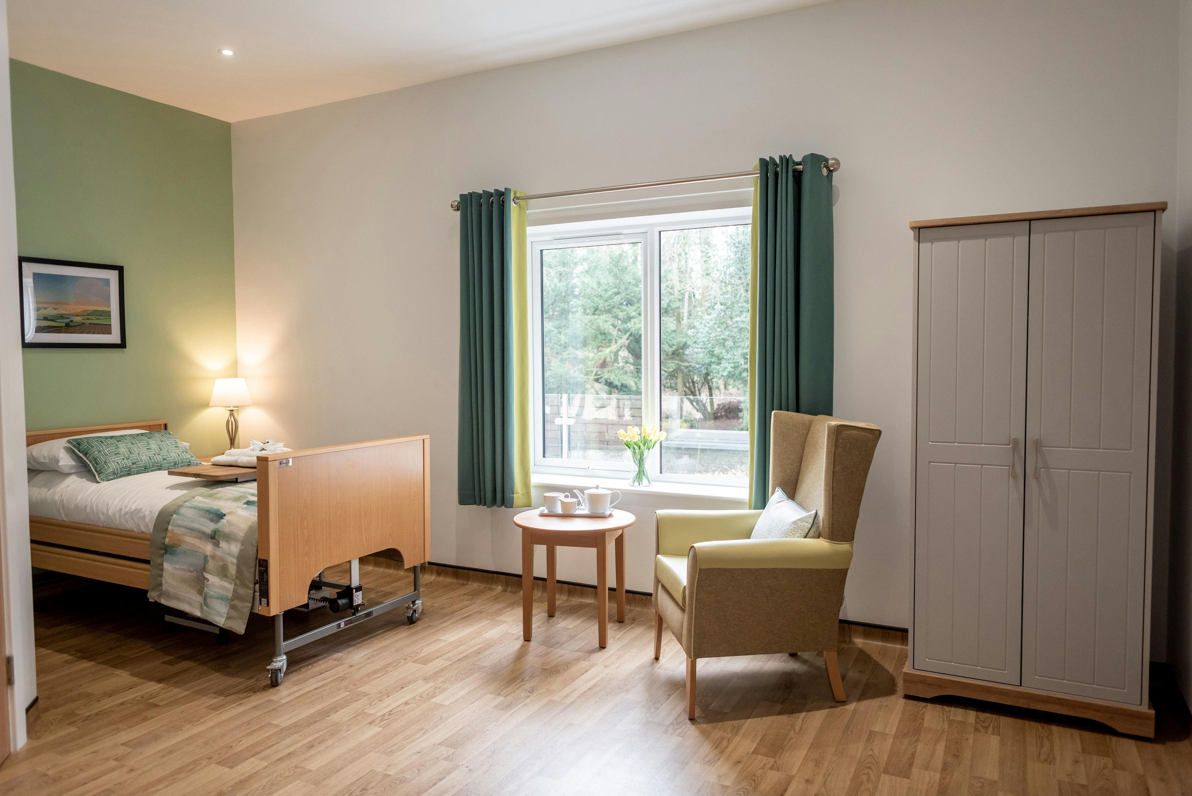 Bedroom of Ford Place care home in Thetford, Norfolk