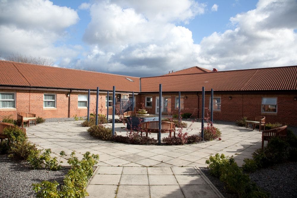 Garden of The Willows Care Home in Middlesborough, North Yorkshire