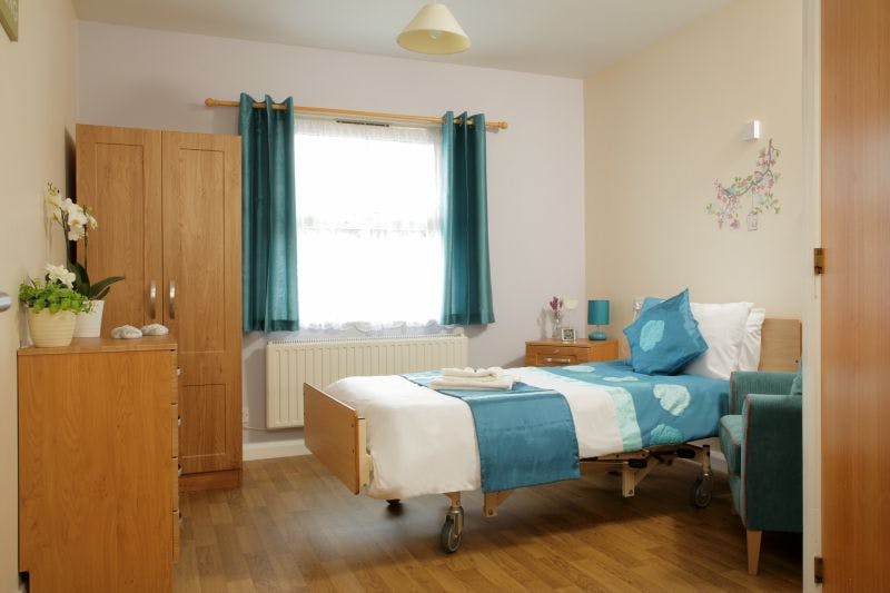 Bedroom of The Willows Care Home in Middlesborough, North Yorkshire