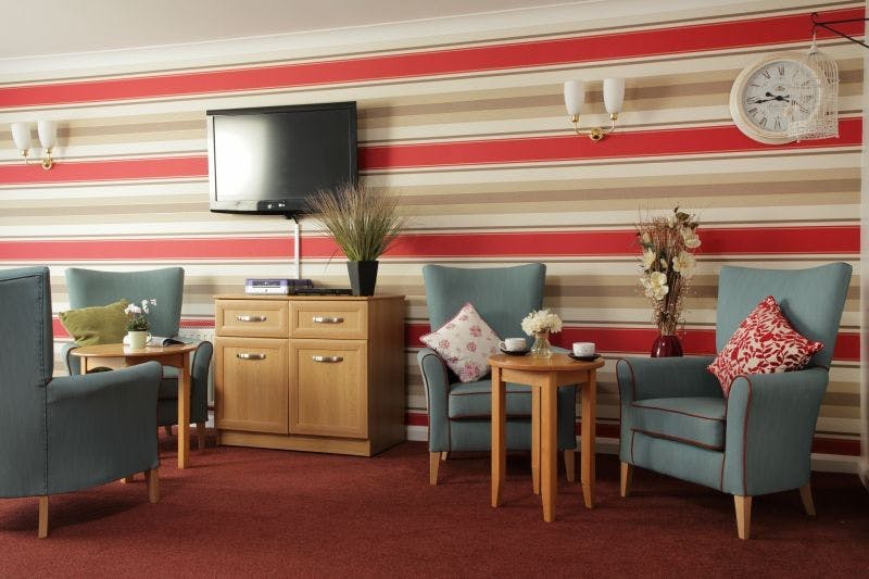 Communal Lounge of The Willows Care Home in Middlesborough, North Yorkshire