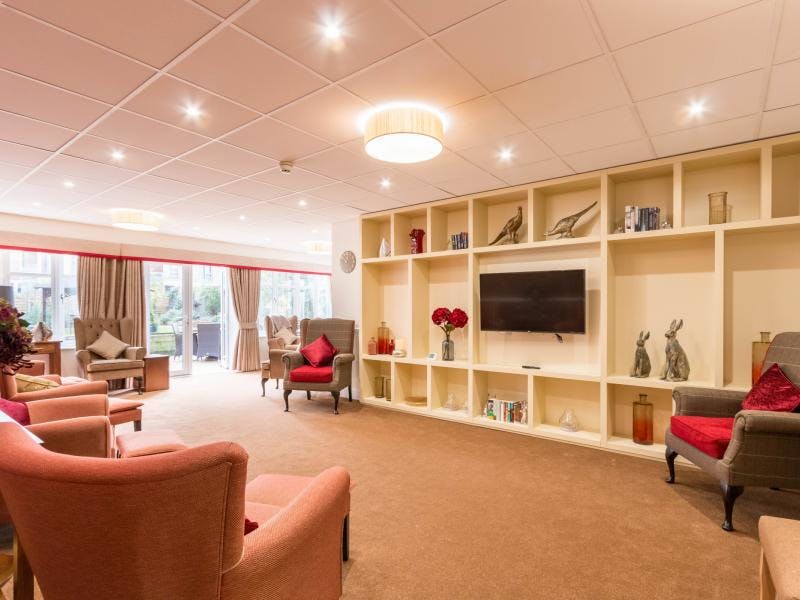 The communal area in the Westwood House Care Home in London