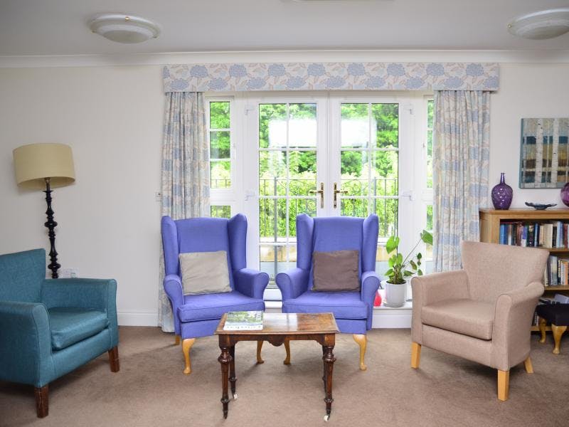 Communal Area of Worplesdon View Care Home in Guildford, Surrey