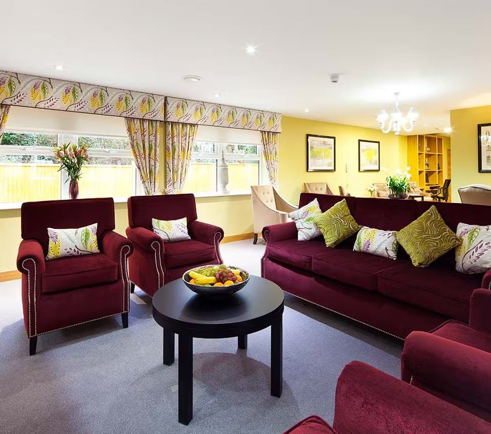 The communal area in The Porterbrook Care Home in Sheffield