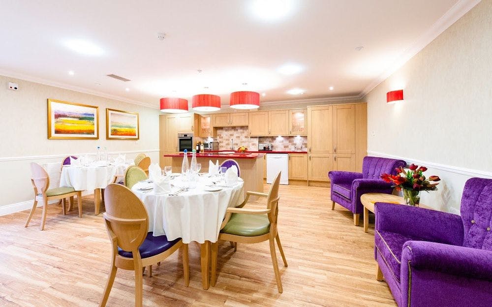 Dining Area of Kew House Care Home in Kingston upon Thames, Greater London 