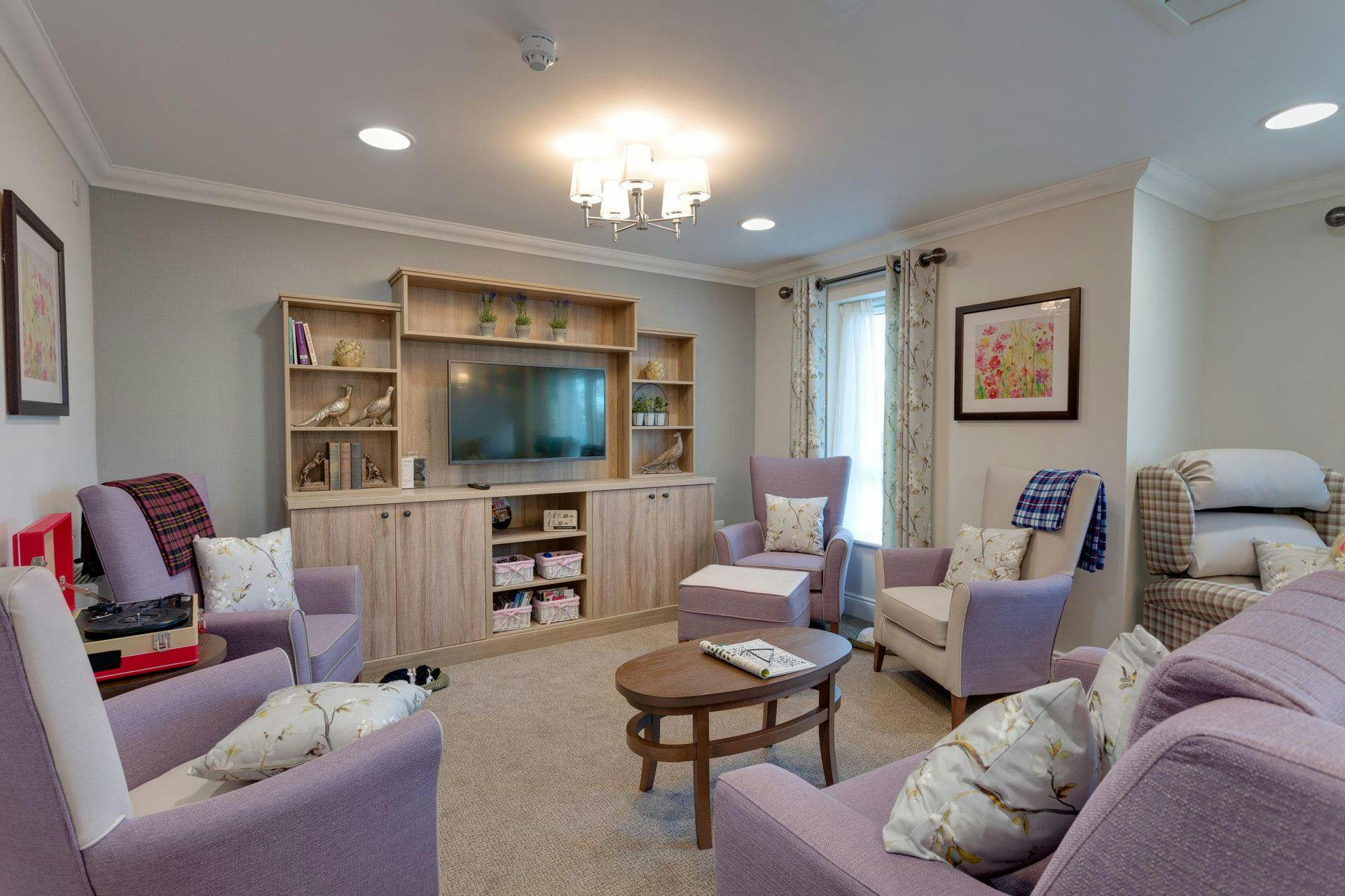 Communal Lounge of Bickerton House Care Home in Bracknell, Bracknell Forest