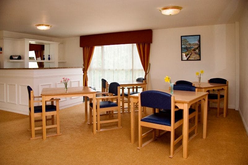 Dining Area of Marlborough House Care Home in Fleet, Hart