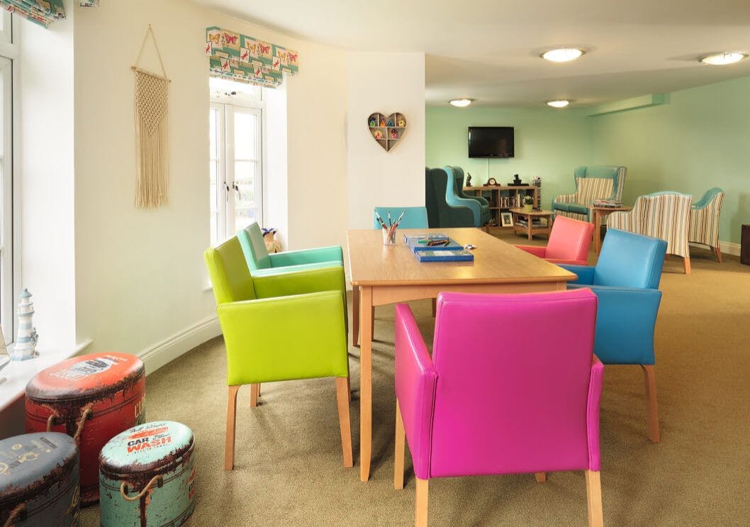 Dining Room at West Cliff Hall Care Home in Hythe, Kent